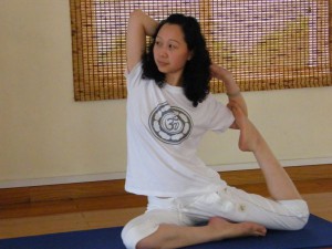 Cathrine Zhong, yoga docente te Genk, Limburg